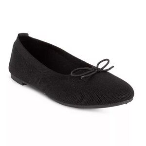 Danskin "Wonder" Black Textile Upper Ballet Flat Women's Size 10 NWOT